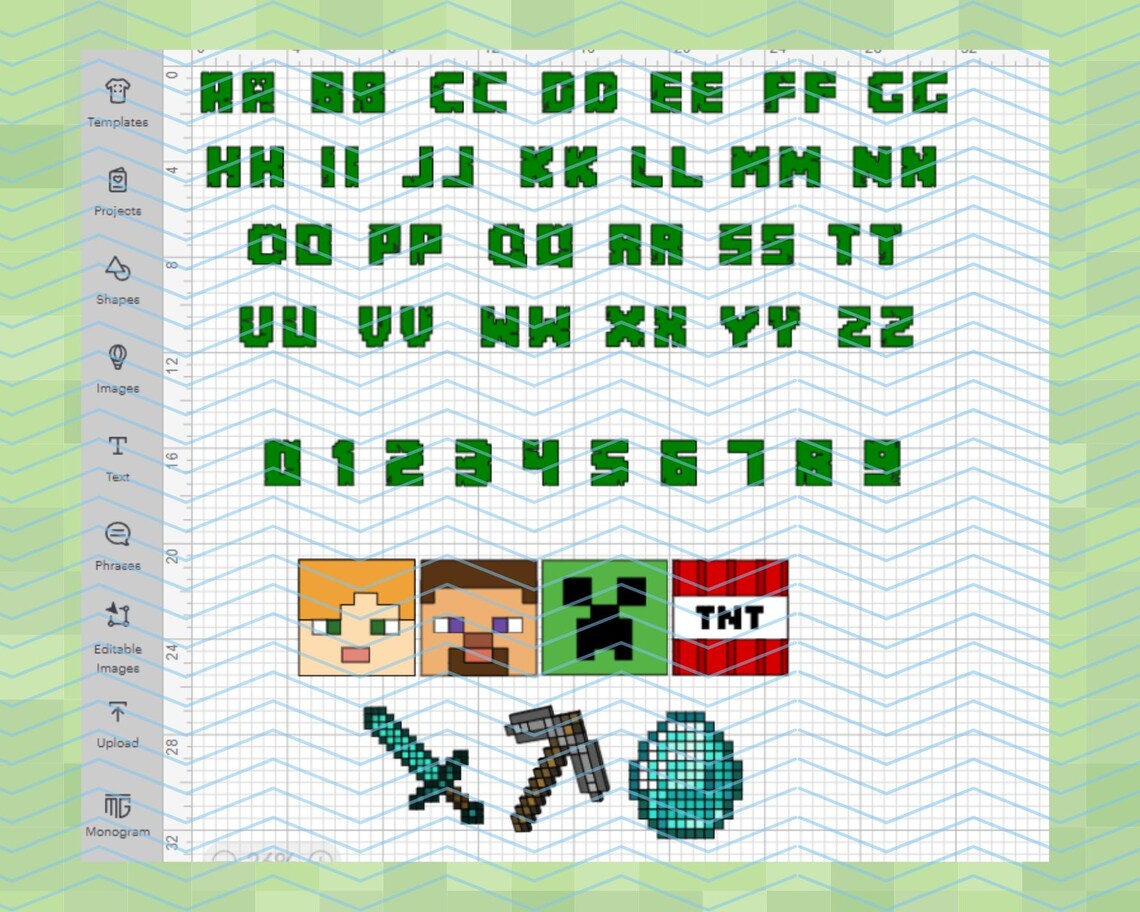 Gamer Numbers Gamer Font Bundle: Alphabet, Numbers SVG, PNG Cut Files (digital ...