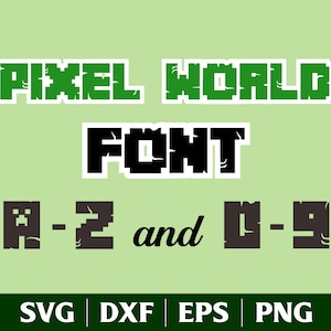 Gamer Font Bundle: Alphabet, Numbers SVG, PNG Cut Files (Digital Download)