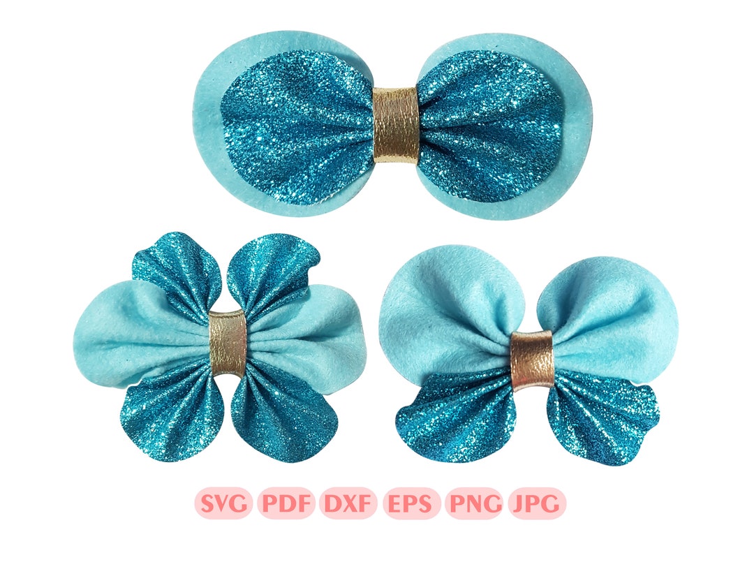 Pinch Bow Template SVG, Bow SVG, Bow Template, Hair Bow Template, Felt ...