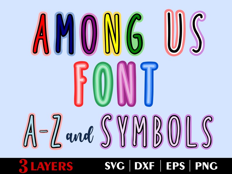 among us letters font