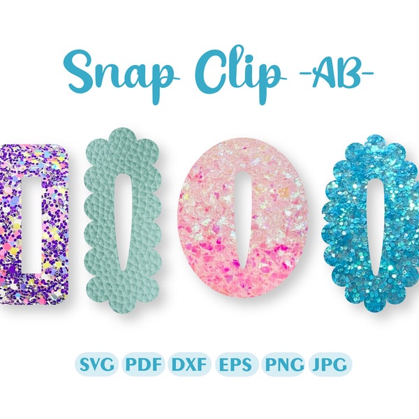 Snap Clip SVG, Snapclip Template, Clippie Cover,  Hair Clip Svg, Bow Template, Bow SVG, cut files for Cricut Silhouette  #ScAB