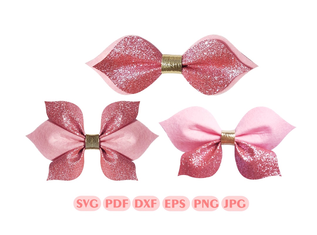 Pinch Bow Template SVG, Bow SVG, Bow Template, Hair Bow Template, Felt ...
