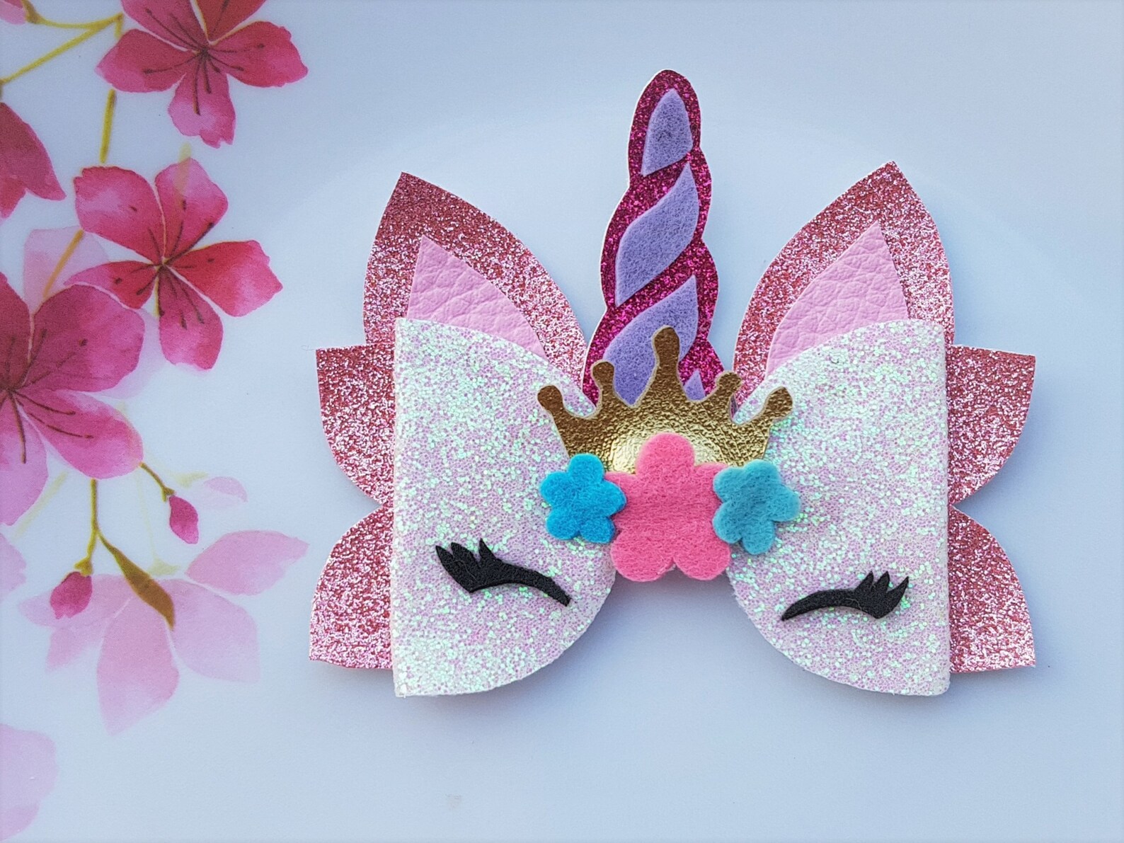 Unicorn Bow Template Hair Bow Svg Hair Bow Template Bow - Etsy