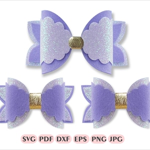 Scallop Bow svg, Hair bow svg, Bow template,Hair bow template,Bow template svg,Hairbow svg, Bow template svg bundle, Bow template for cricut