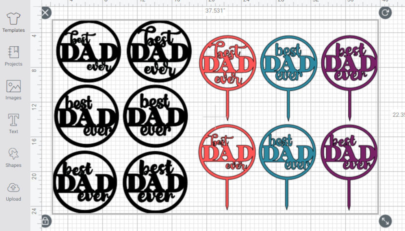 Download Best Dad Ever SVG Bundle Happy fathers Day Cake topper SVG | Etsy