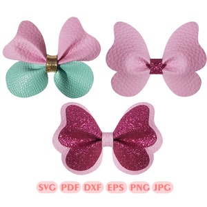 Butterfly Bow SVG: Hair Bow Template (Digital Download)