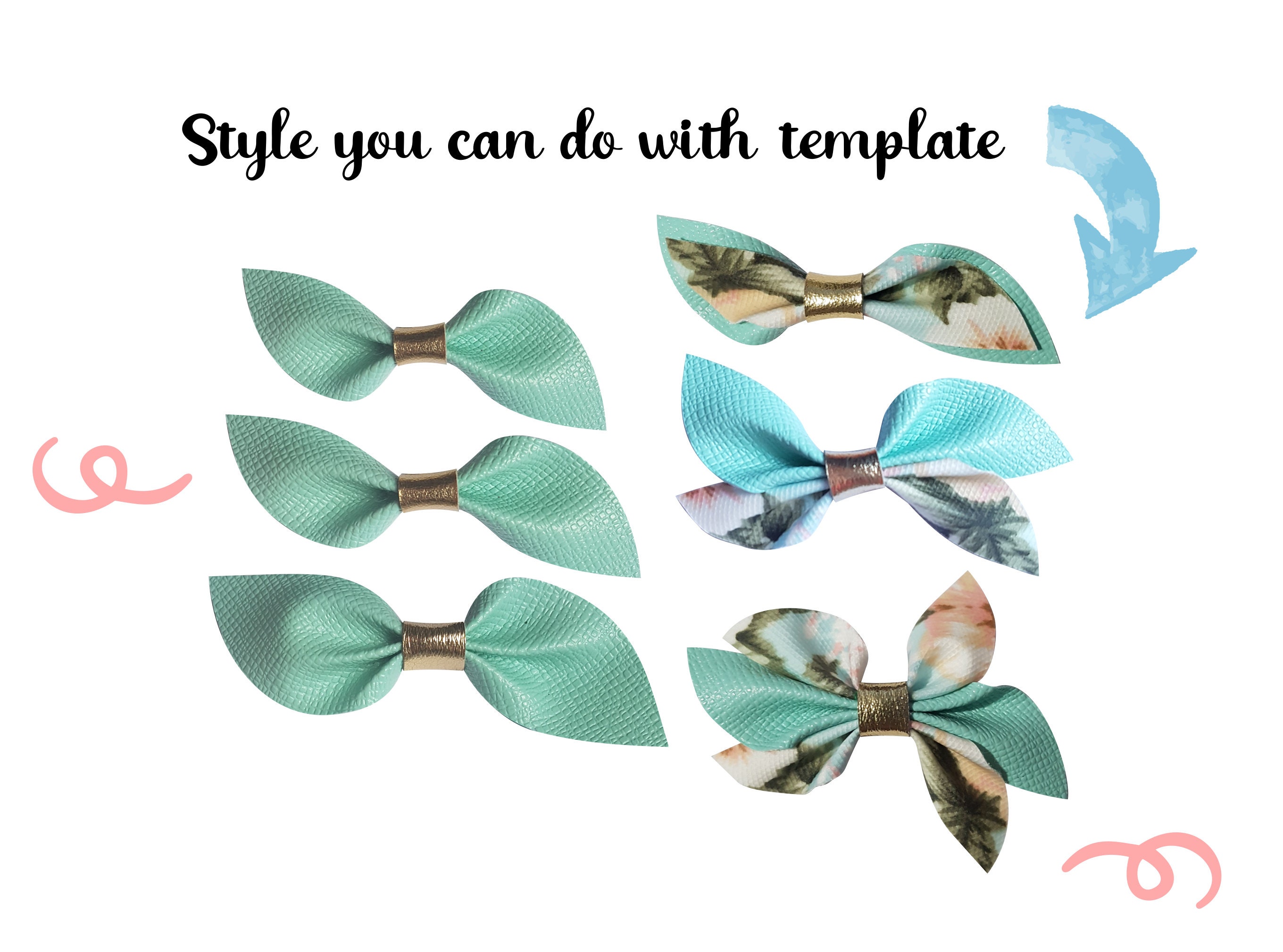 Pinch Bow Template SVG Bow SVG Bow Template Hair Bow - Etsy