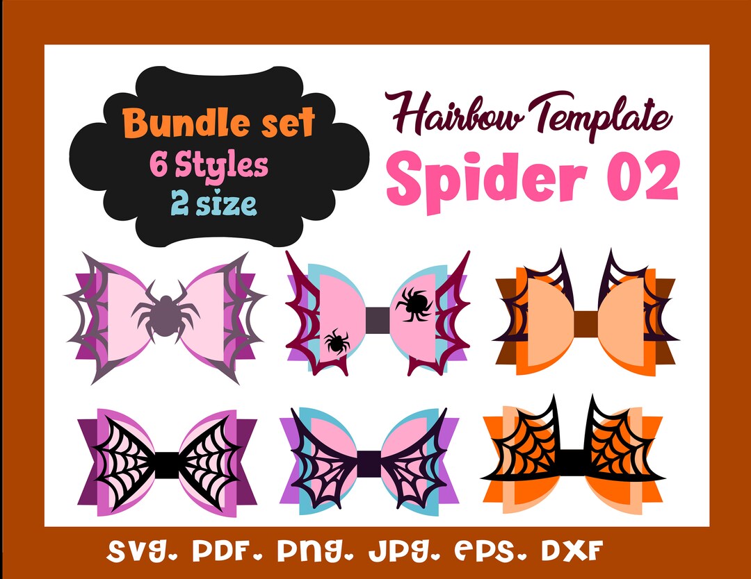 Bat Bow Template SVG, Halloween Bow SVG, Bow Template, Hair Bow