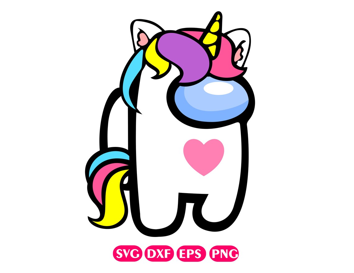 Cute Unicorn Among Us SVG Among us Unicorn svg Among us Pdf | Etsy