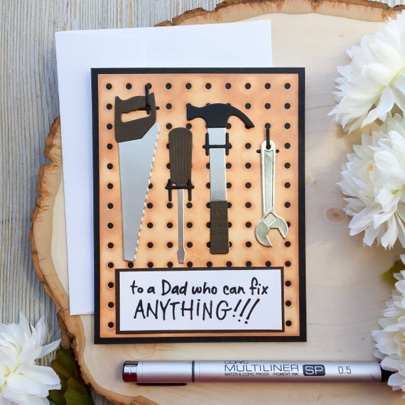 Fathers Day Card Handmade Card Dads Day Card Fathers Day Etsy