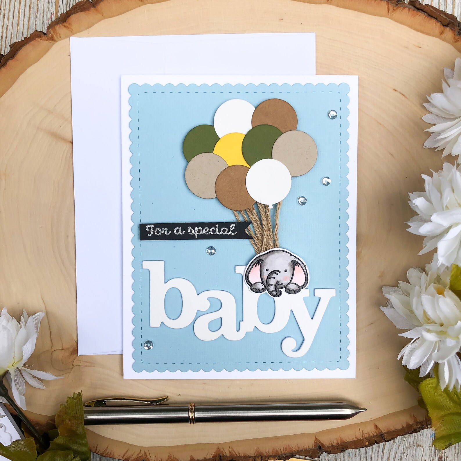 Baby Shower Card Handmade Card Its a Boy Boy Baby Shower Etsy