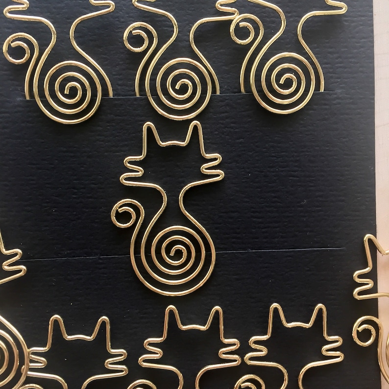 Gold Paper Clips Planner Decorations Office Supplies Etsy