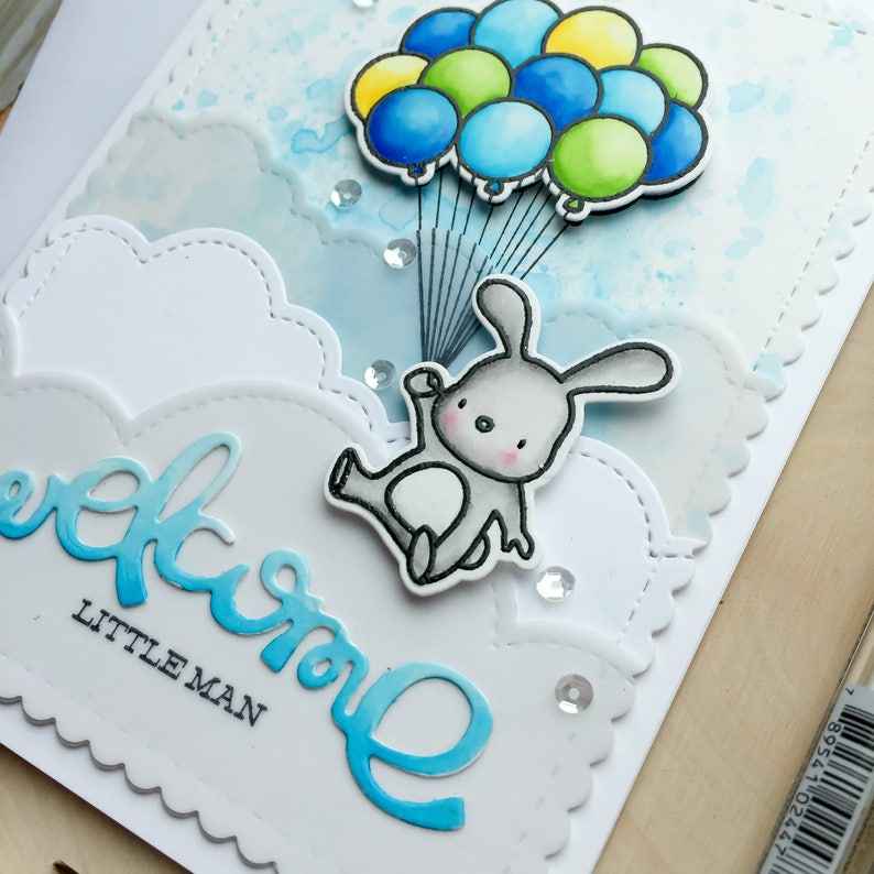 Baby Shower Card Handmade Card Its a Boy Baby Cards Baby Etsy