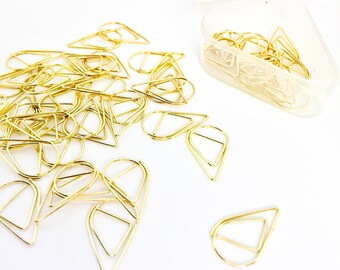 Gold Paper Clips - 50 PCS, Planner Decorations, Office Supplies, Cute Paper Clips, Planner Paper Clips, Paper Clips, Paper Clip