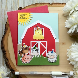 Carte d'anniversaire faite à la main pour enfants cadeau de fête d'anniversaire d'animaux carte de voeux d'anniversaire faite à la main pour carte d'anniversaire d'enfant carte d'anniversaire d'animaux de ferme