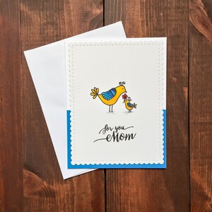 Mothers Day Card, Handmade Happy Mothers Day Card, Happy Mothers Day, Bird Mothers Day Card, Mothers Day Bird Card, Cute Mothers Day Card image 6