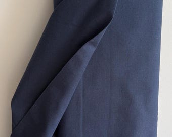 Solid Navy blue Homespun fabric; Americana, colonial, rustic fabric