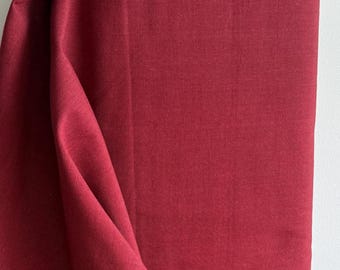 Americana Red Homespun Fabric: Solid red, Rustic Decor
