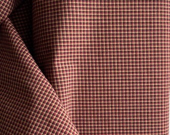 Colonial Mustard Plaid Homespun Fabric: Americana Quilting Cotton