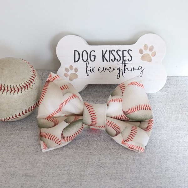 Baseball bow tie for dogs, dog baseball bow, baseball bow tie , baseball themed bow tie for dogs and cats, baseball collar bow
