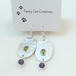 Hammered Shield Earrings