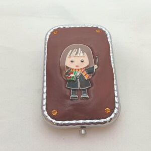 Young Girl Wizard Jeweled Compact Mirror