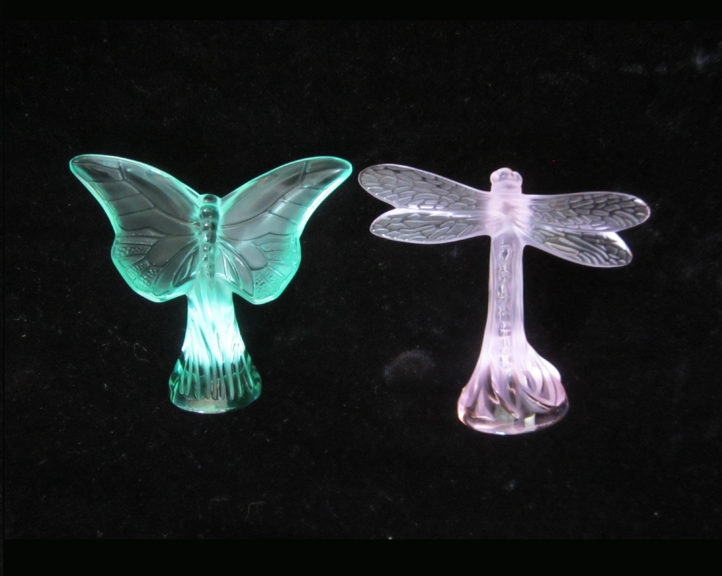 CHOICE Lalique Crystal Figurine Butterfly or Dragonfly