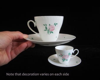 Rosenthal Romance Demitasse Cup and Saucer Set of 2, All White