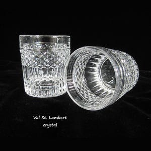 Val St Lambert Cut Crystal Glasses - Etsy