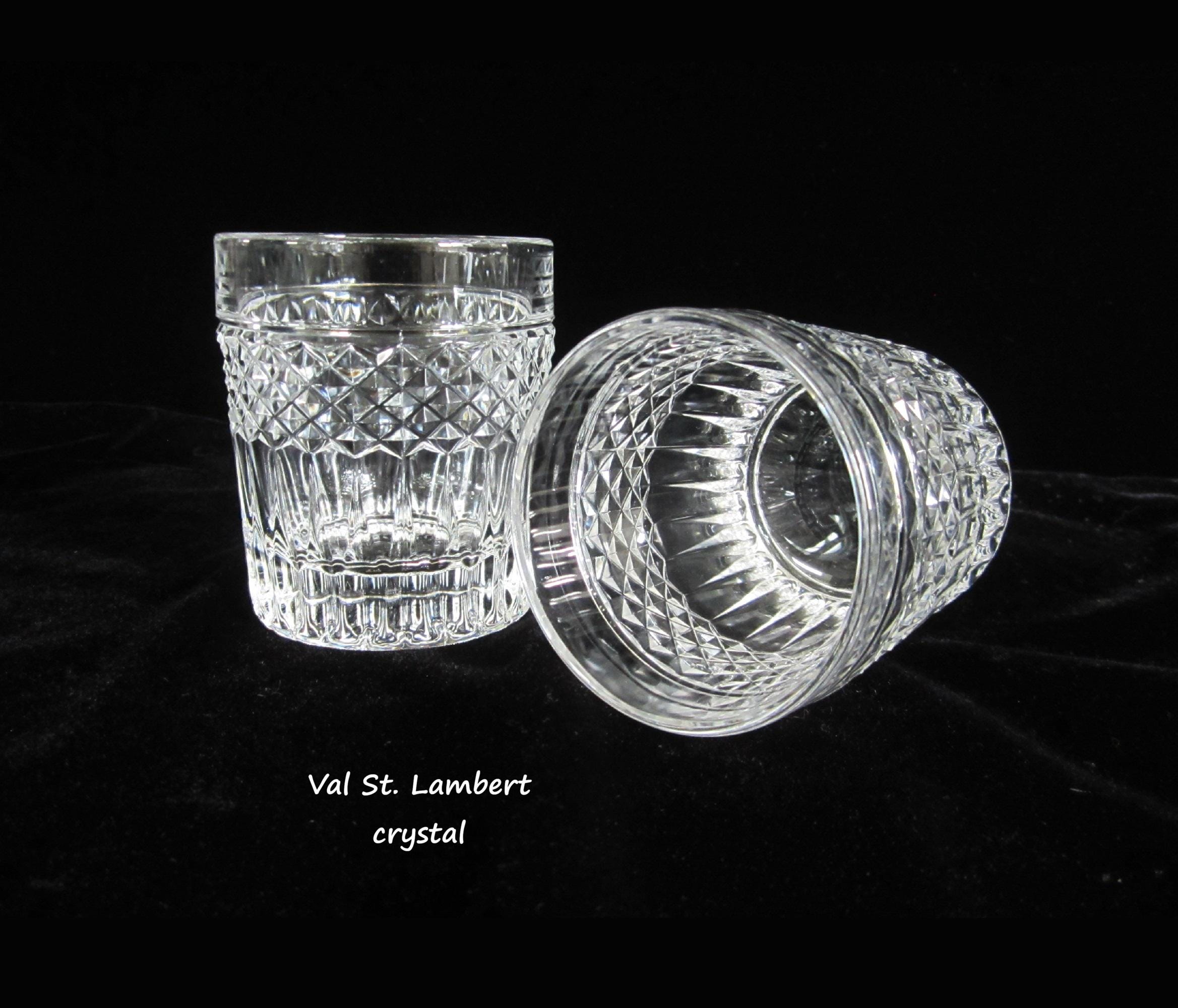 Val St Lambert Cut Crystal Glasses - Etsy