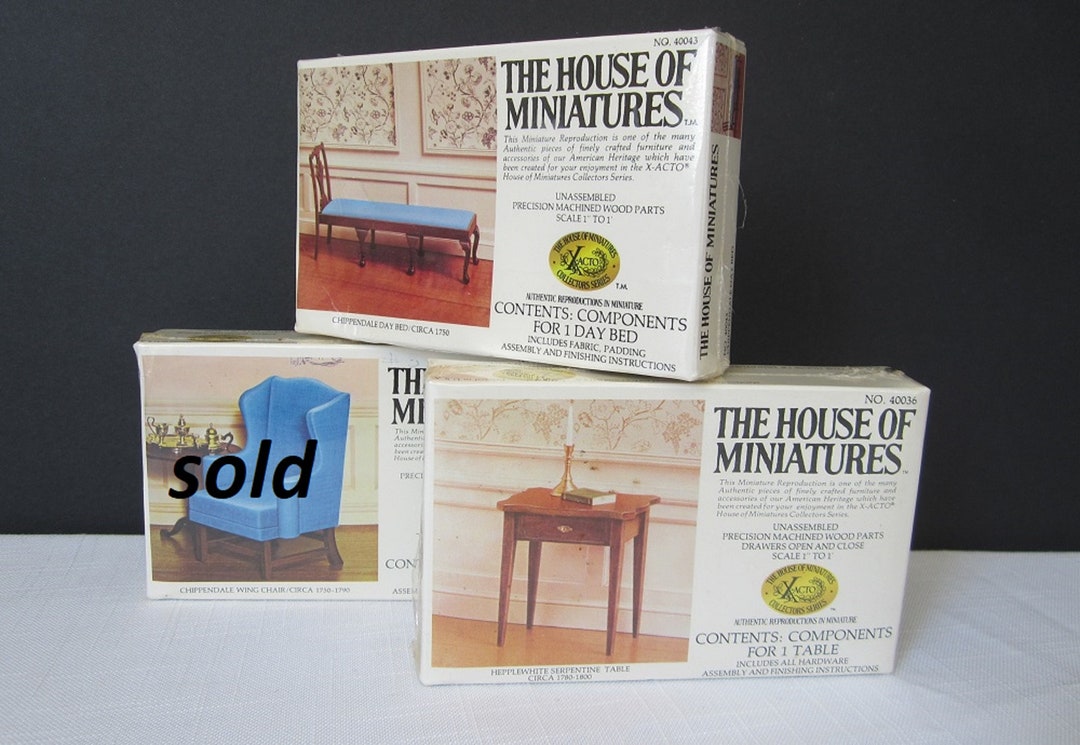 House of Miniatures Wooden Dollhouse Furniture Kit ??? Choice of ...