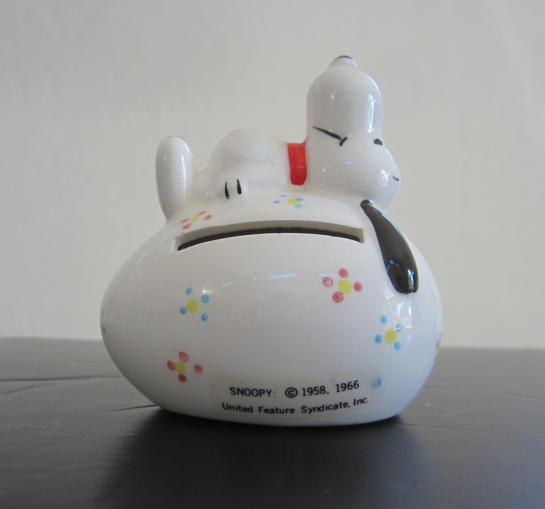 Snoopy coin bank 1966 スヌーピーコインバンク 銀メッキ Snoopy coin bank 1966 スヌーピーコインバンク 銀メッキ