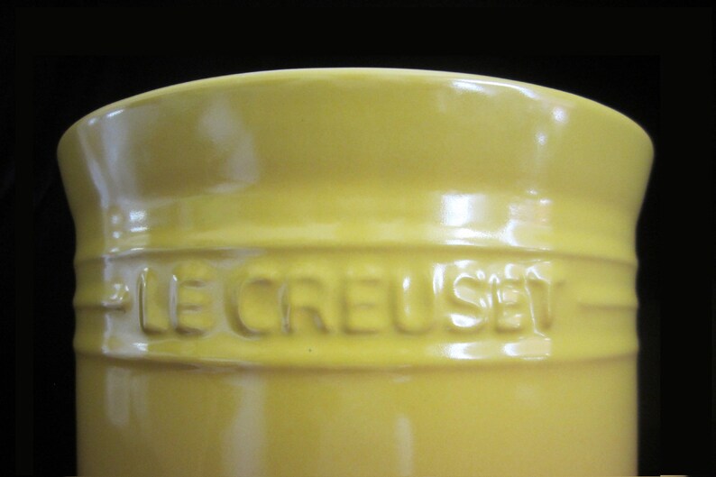 6 Le Creuset Stoneware Utensil Crock Yellow Ombre Etsy