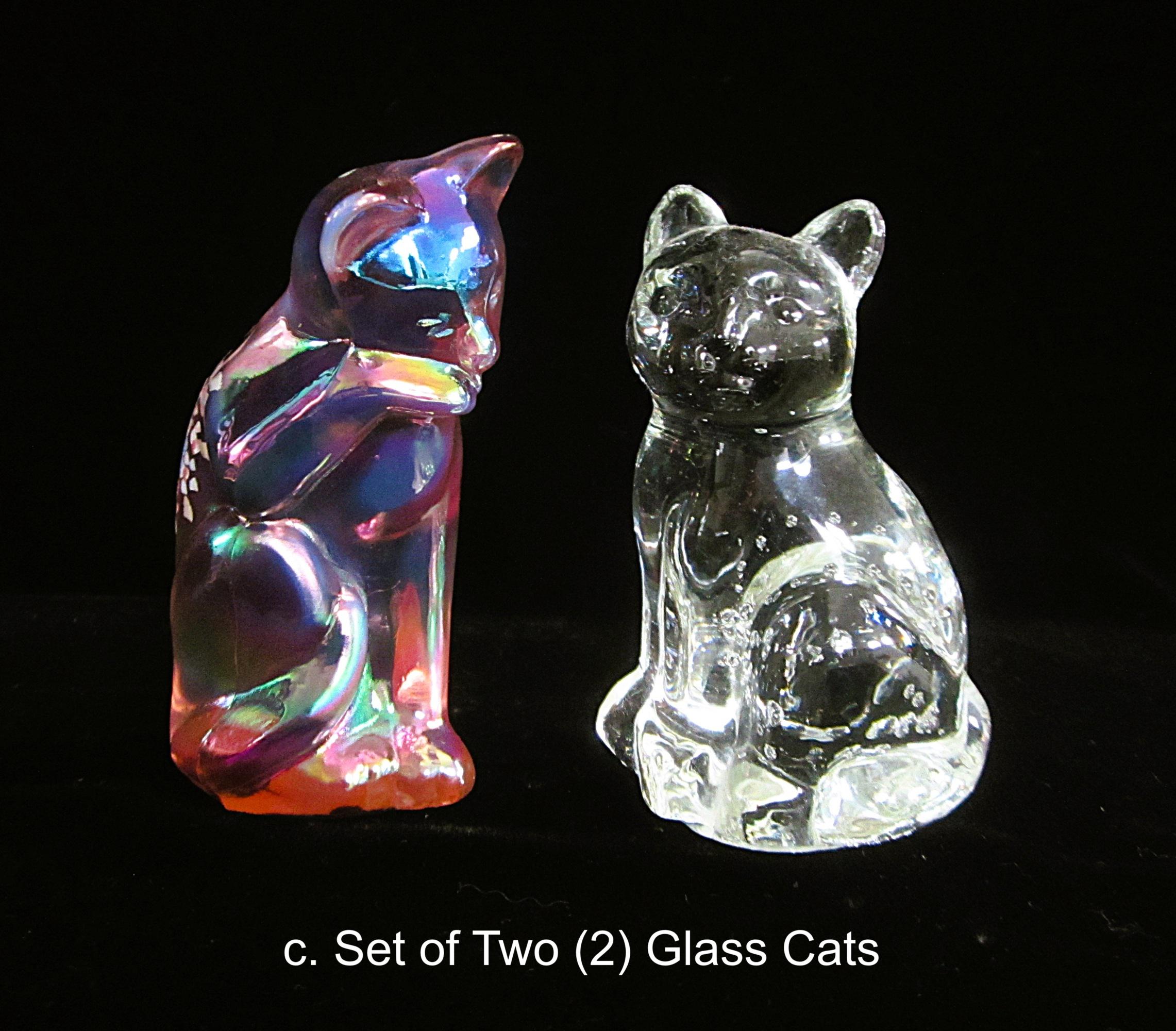 Vintage Art Glass Cat Figurine • Choice of Fenton or Kosta Boda - Etsy