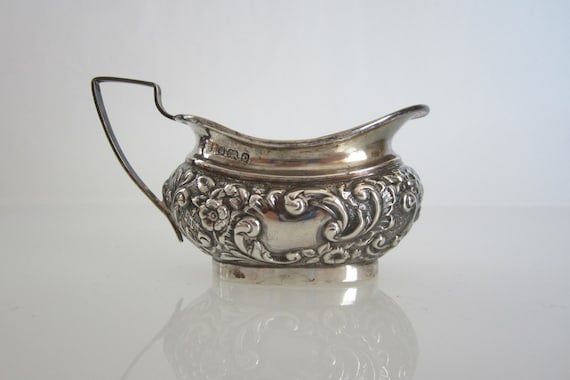 Vintage William Aitken Sterling Silver Creamer: 1927 Georgian