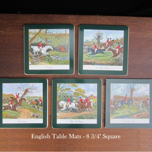 English Hunt Scene Etsy