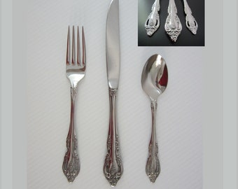 1 - 2 Pcs Choice Brahms Replacement Flatware Teaspoons or Hollow Place Knives by Oneida Community Stainless • Vintage New 1990s Unused