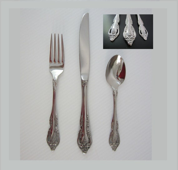 Brahms Replacement Flatware Hollow Place Knives by Oneida Community Stainless • Vintage New 1990s Unused