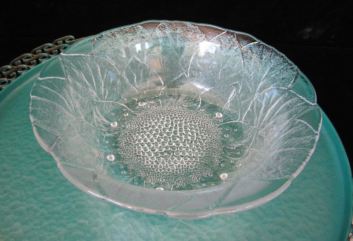 10 Mikasa Crystal Serving Bowl Vintage 1970s Clear Glass Etsy