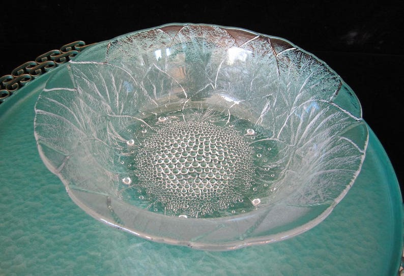 10 Mikasa Crystal Serving Bowl Vintage 1970s Clear Glass Etsy