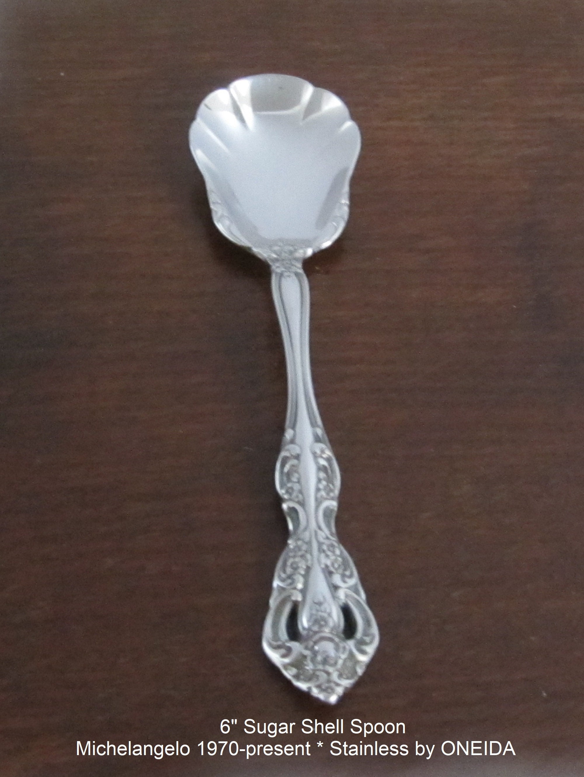 Oneida Shell Pattern Vintage Oneida Stainless Sugar Shell Spoon: 1970s-90s Pattern Choice - Etsy