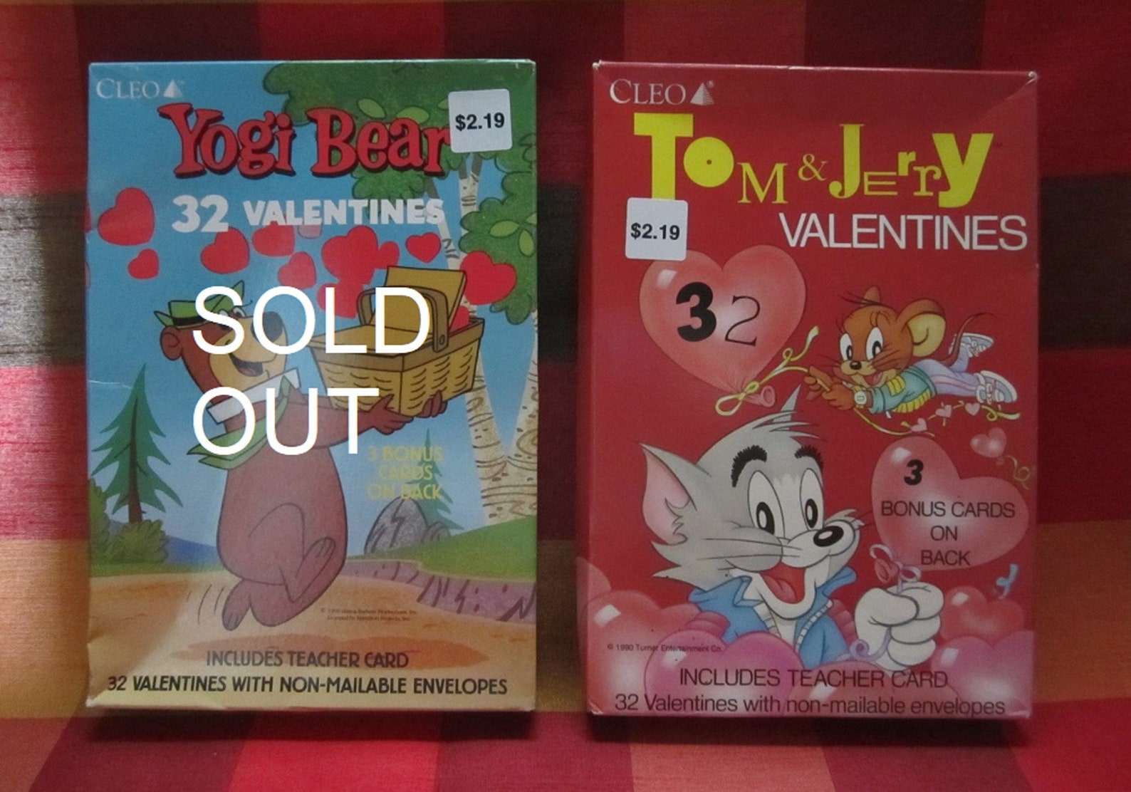 Valentine's Day Cards Tom &amp; Jerry 32-pc Boxed Set With - Etsy