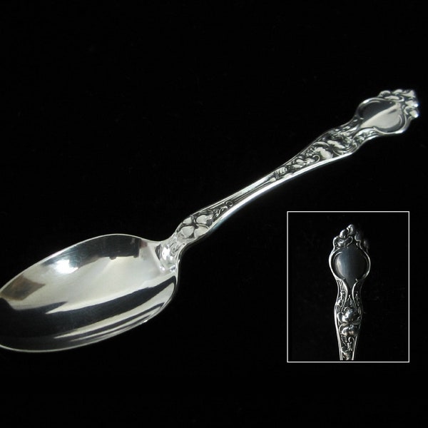 3 7/8" Wallace R.W.&S. Sterling Violet Demitasse Spoon • Antique 1904 Old Stag's Head Silver Mark • Can Be Monogrammed • Crafted in CT, USA