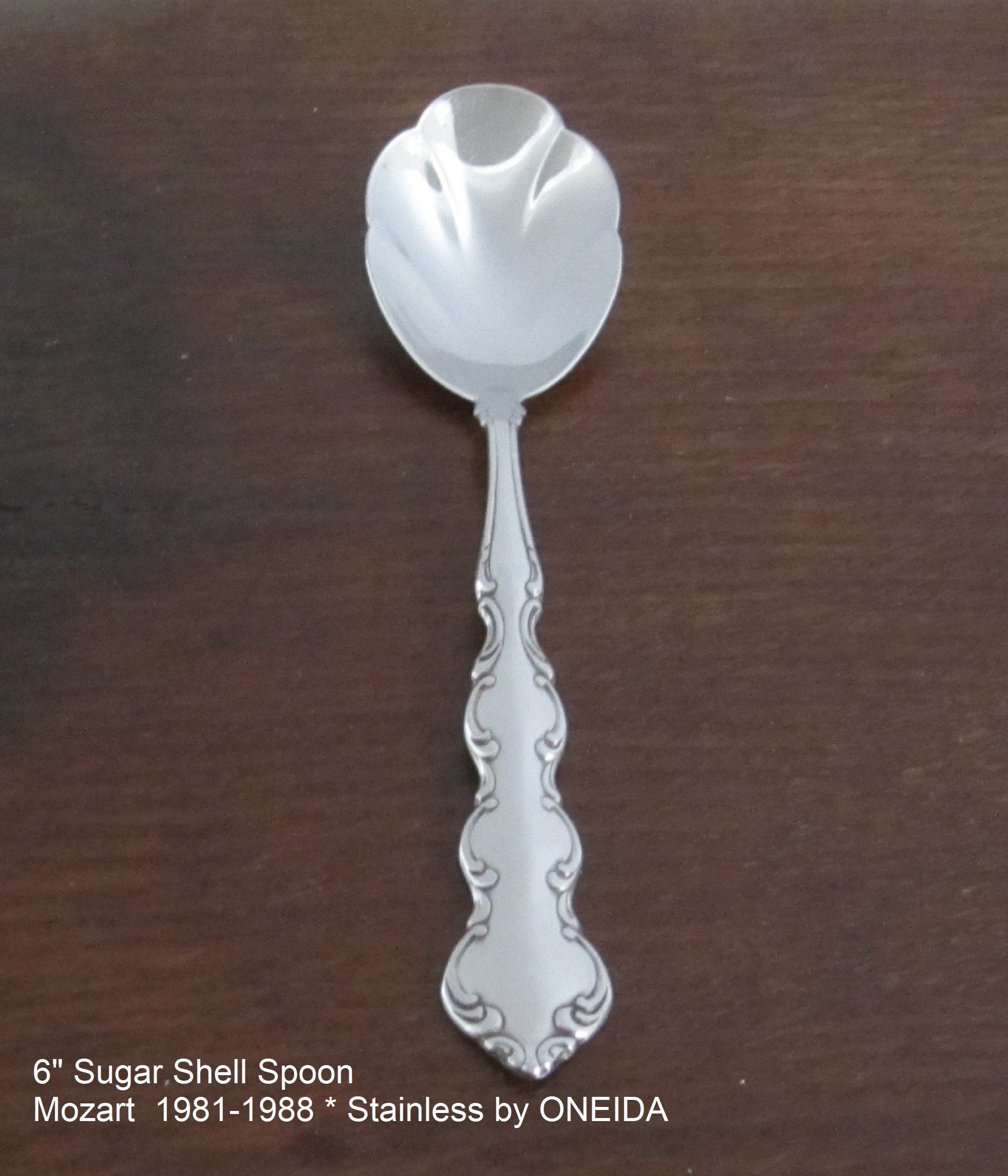 Oneida Shell Pattern Vintage Oneida Stainless Sugar Shell Spoon: 1970s-90s Pattern Choice - Etsy