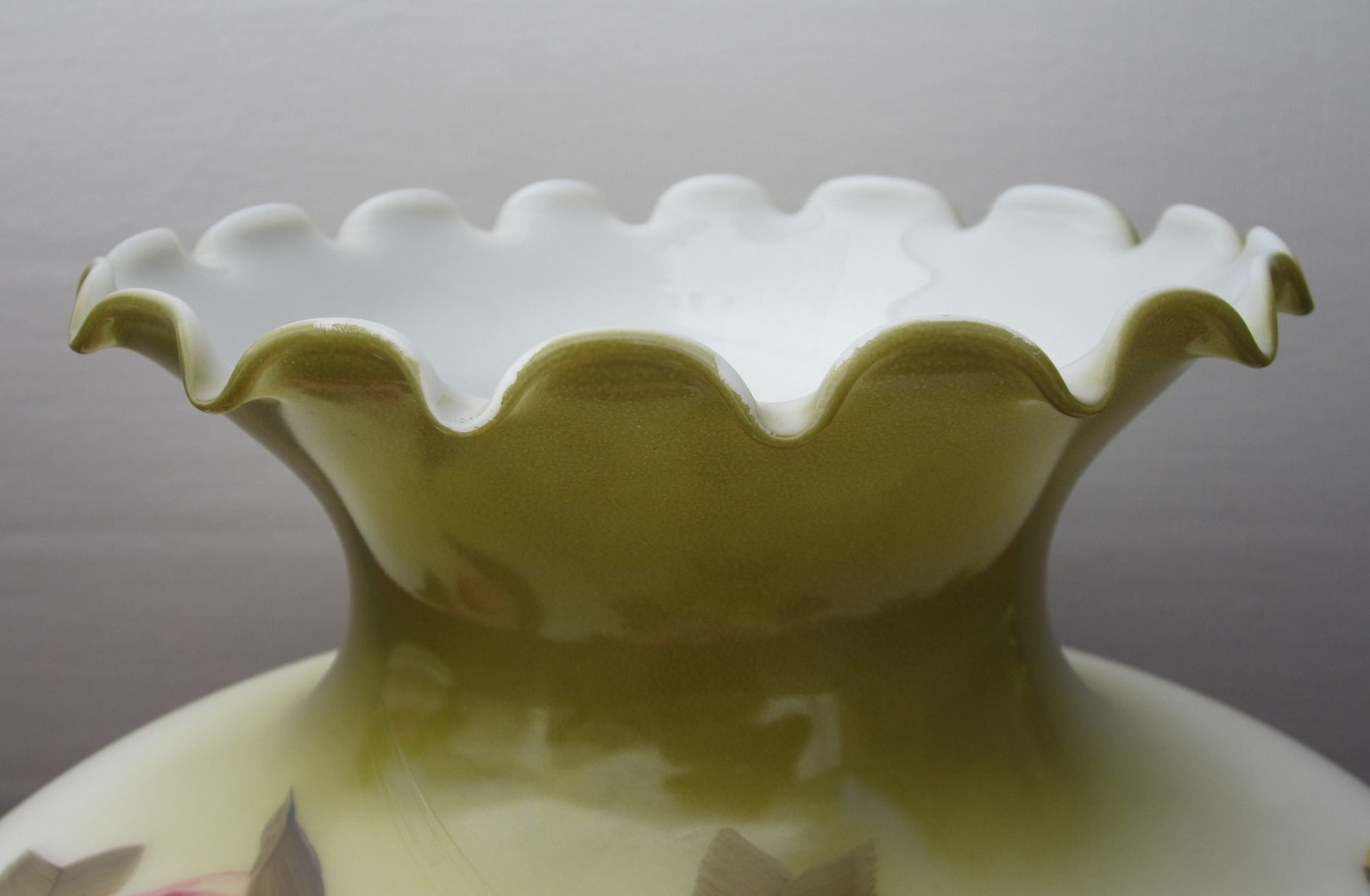 13 3/4 Glass Hurricane Lamp Shade Replacement Vintage Etsy