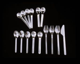 Lufthansa Airlines Flatware • Vintage MCM Wolf Karnagel Inflight dining Utensils