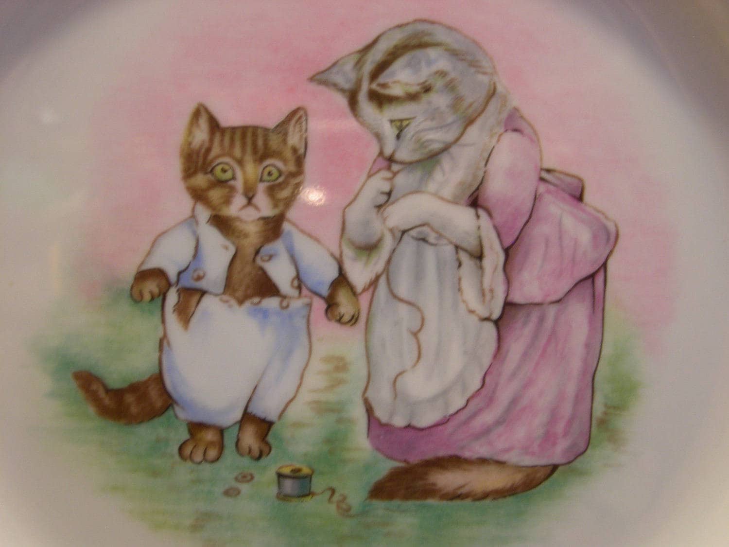 Vintage Beatrix Potter Tom Kitten Plate, Royal Albert Children's