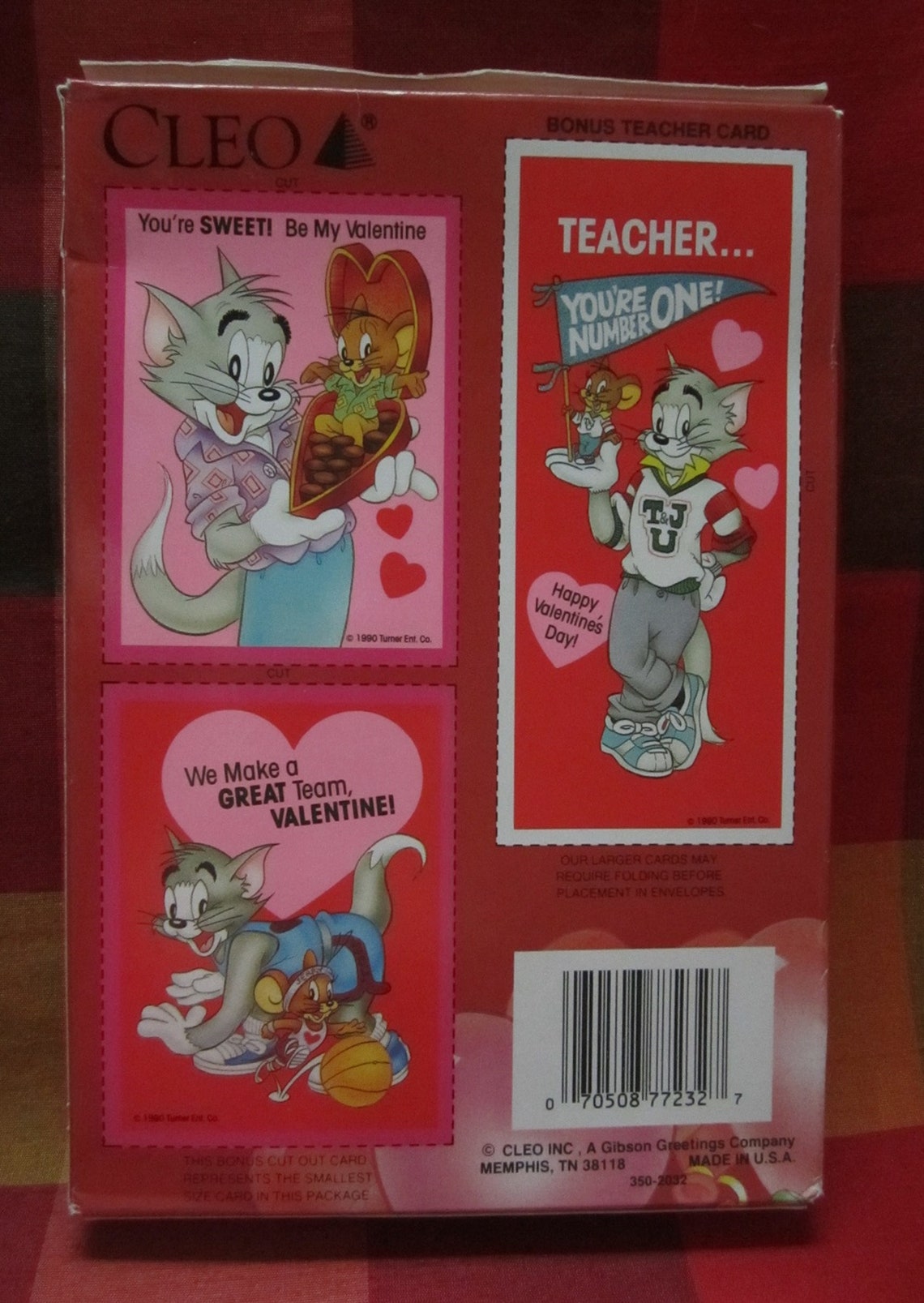 Valentine's Day Cards Tom &amp; Jerry 32-pc Boxed Set With - Etsy