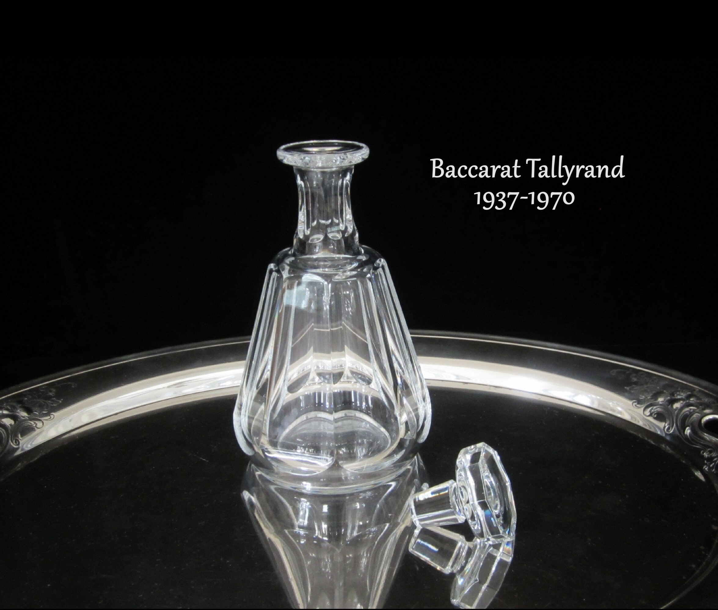 Baccarat Tallyrand Liquor Decanter With Stopper • Vintage