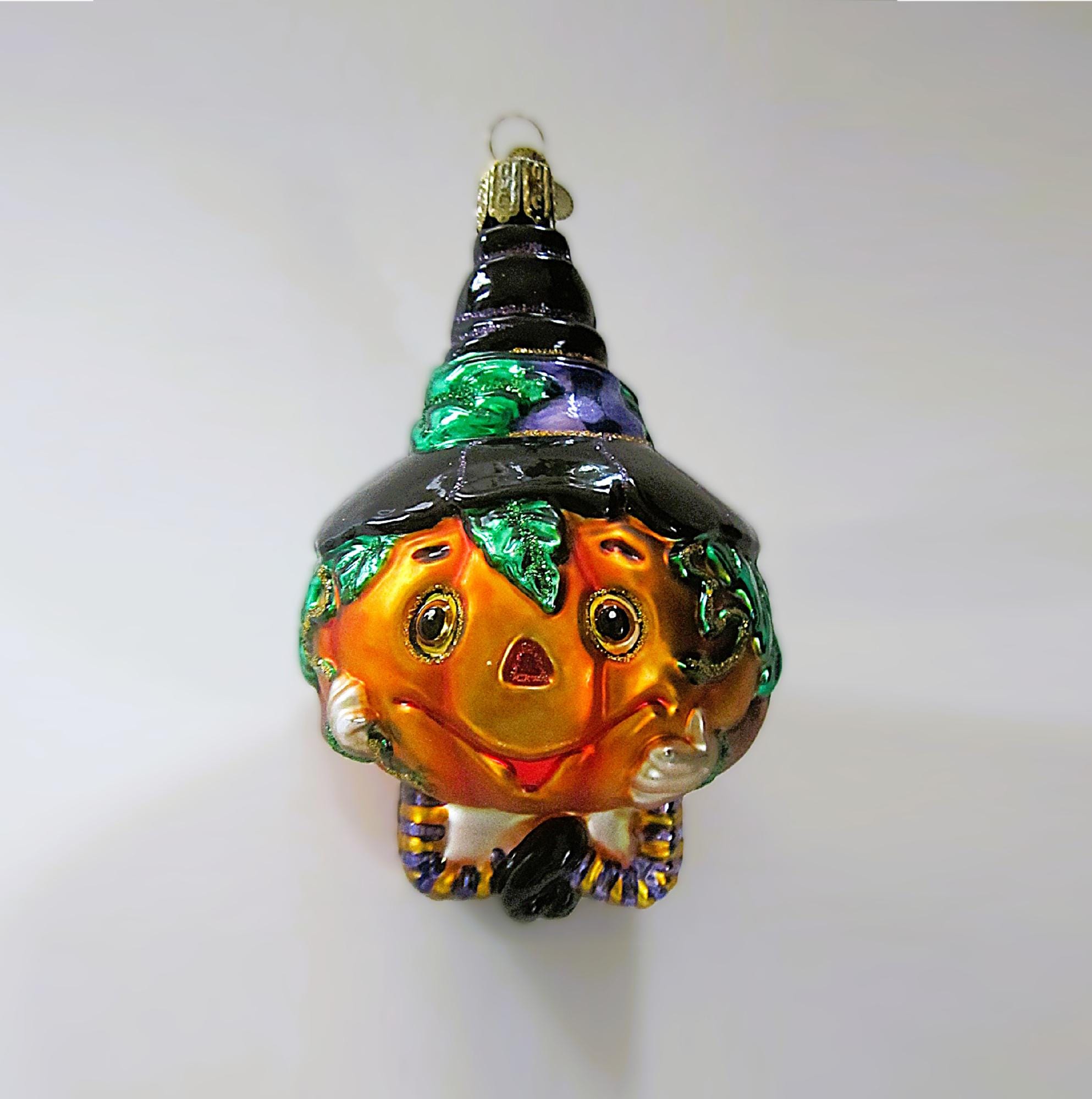 Jolly Jack O' Lantern Glass Blown Ornament, Old World Christmas